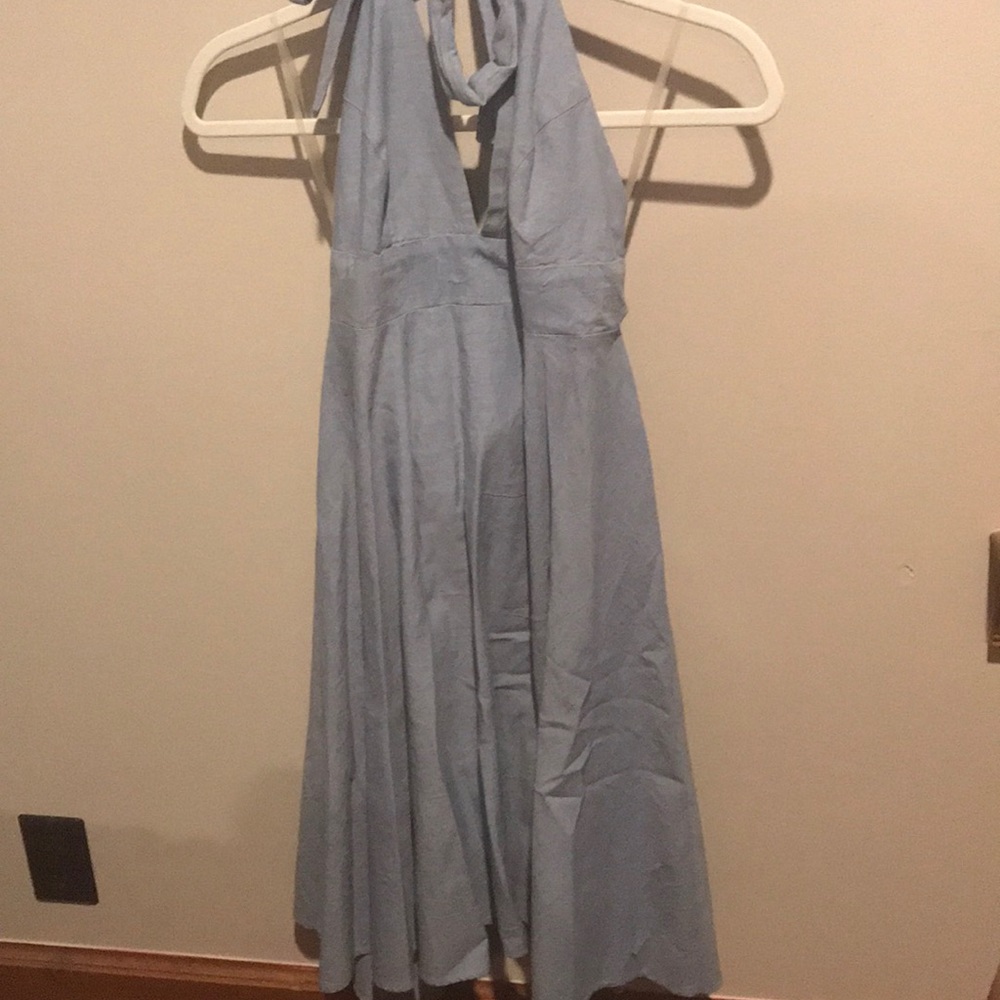 Light blue jean dress